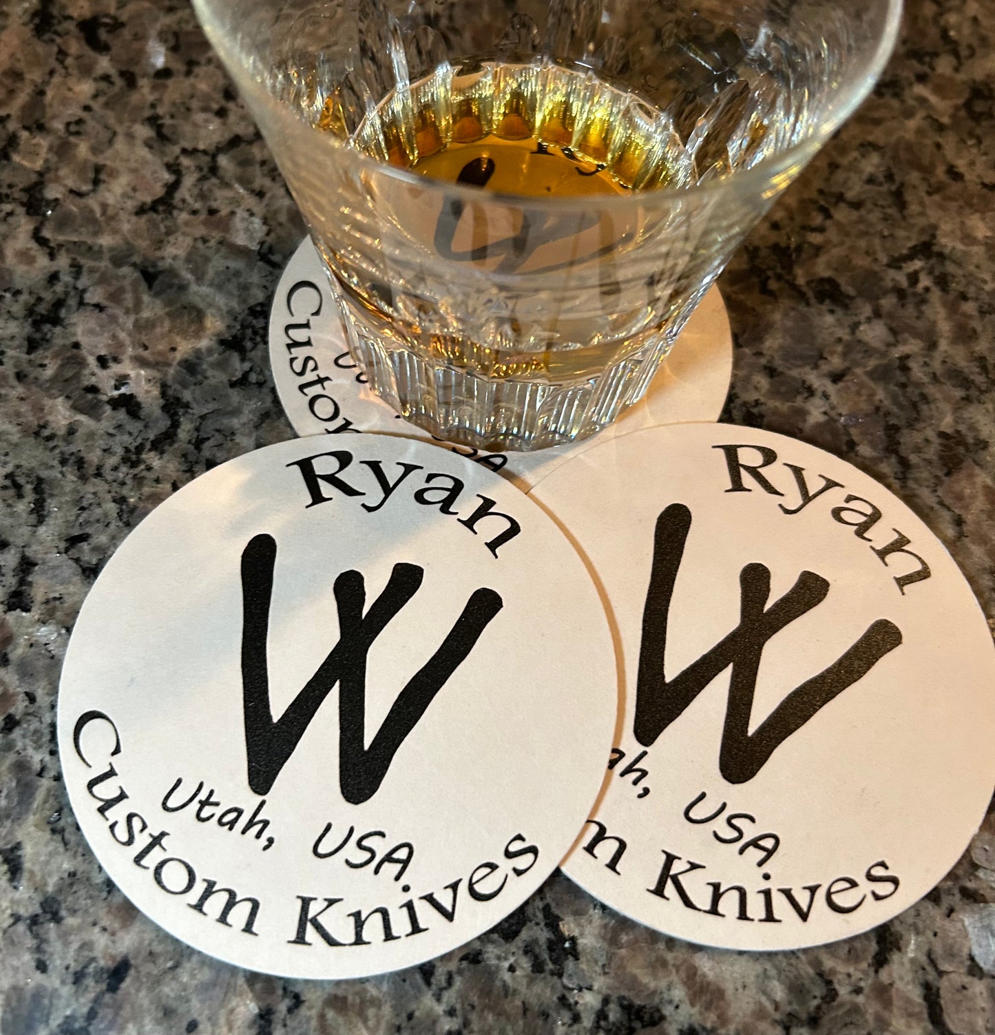 Ryan W. Knives Coaster